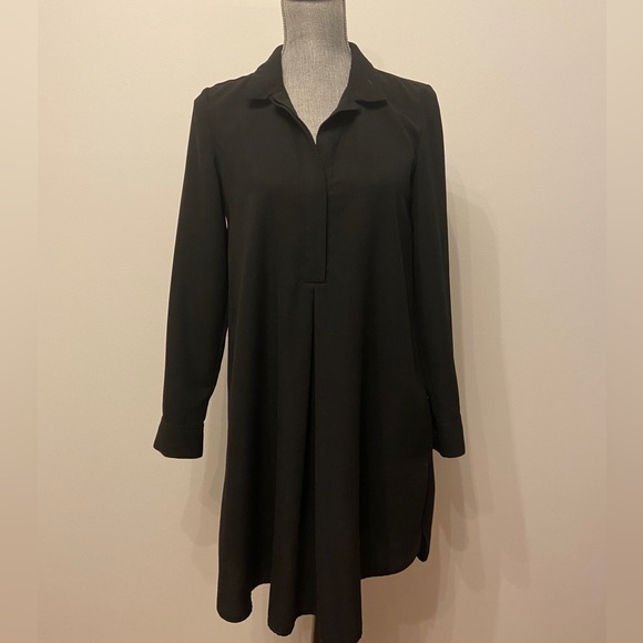 Babaton Black Lee Shirt Collar Dress - Picture 3 of 8